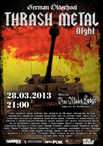German oldschool thrash metal night