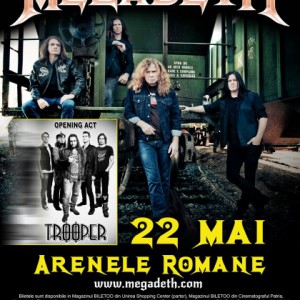 Afis-Megadeth-Arenele-Romane