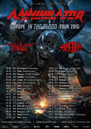 annihilator tour2015