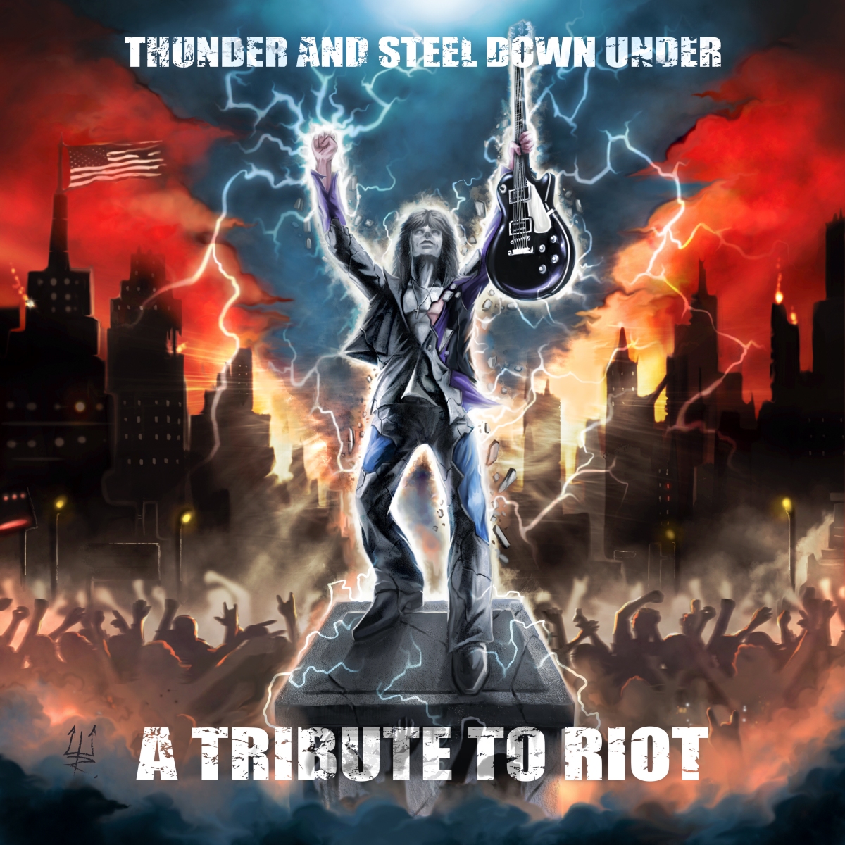 thunder and steel down under a tribute to riot cover 2015