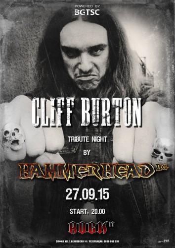 HAMMERHEAD(BG) - Poster- Cliff Burton tribute 27.09.2015