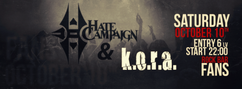 K.O.R.A. hate campaign fans