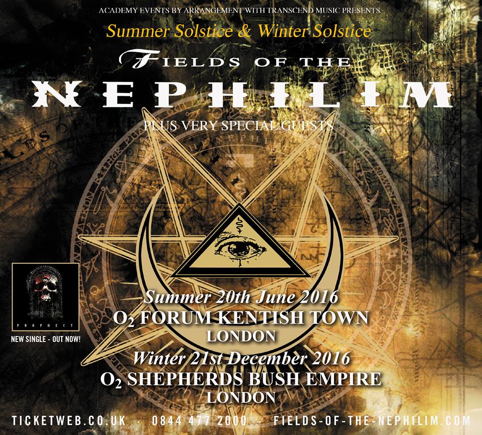 Fields Of The Nephilim 2016 shows