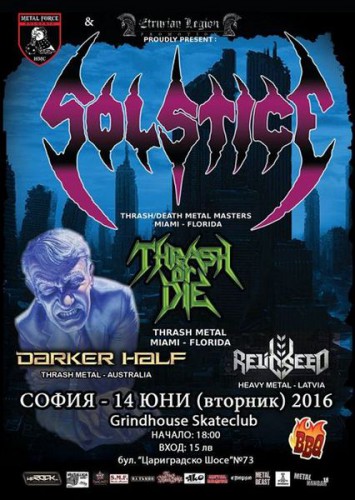 solstice- thrash or die poster