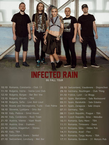 infected rain tour 2017
