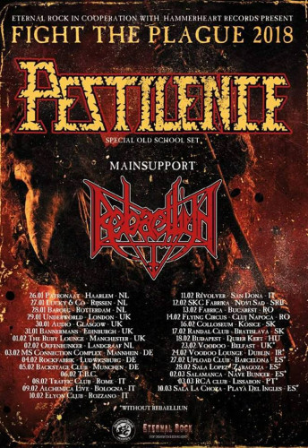 PESTILENCE tour 2018