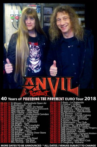 Anvil Rampart Tour poster