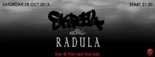 SKRE4 и RADULA на 19 октомври в Thin Red Line