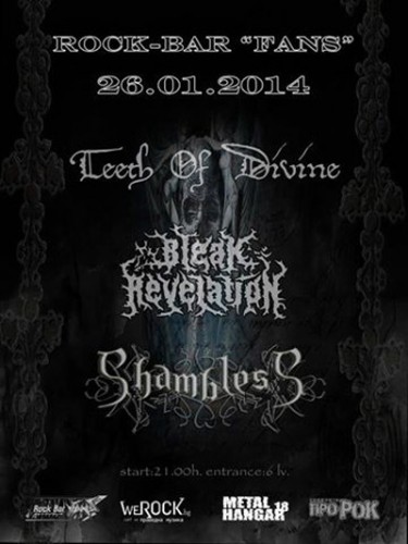 SHAMBLESS, BLEAK REVELATION и TEETH OF DIVINE с общ концерт в София