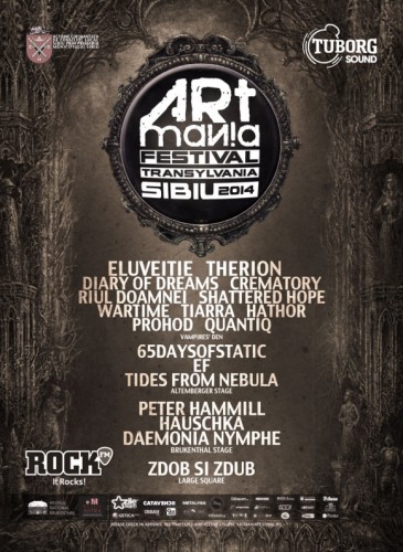 WARTIME ще участват на ARTmania Festival 2014