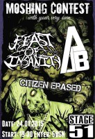 Moshing contest с FEAST OF INSANITY, CITIZEN ERASED и A BEAUTIFUL LIE