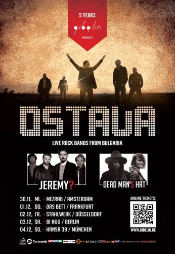 OSTAVA, JEREMY? и DEAD MAN’S HAT с общо турне в Европа