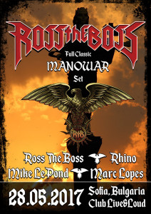 Официално – Ross The Boss идва с класиките на Manowar