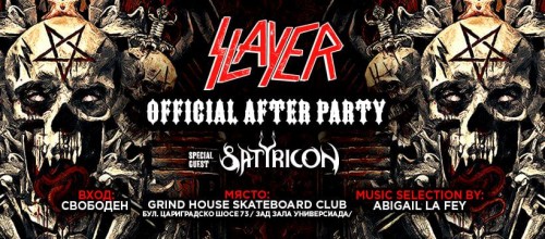 slayer afterparty with Satyricon