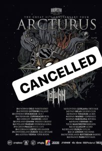 ARCTURUS отлагат европейското си турне