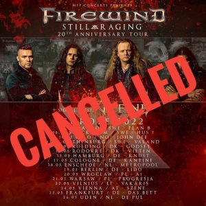 FIREWIND отмениха европейското си турне
