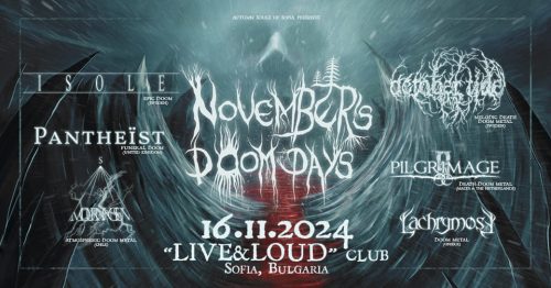 В продажба са билетите за фестивала November`s Doom Days